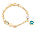 14k Yellow Gold 4 mm Curb Chain Customizable Bracelet 10 gr - 1