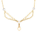 GoldLate 14k Yellow Gold 10 mm Cable Chain Heart Shape Necklace 15 gr - 3