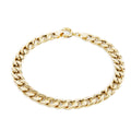 GoldLate 14k Yellow Gold 4 mm Curb Chain Bracelet 7 gr - 1