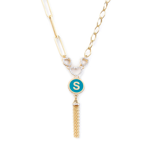 GoldLate 14k Yellow Gold 5 mm Box Chain Hearty Shape Customizable Necklace 11 gr - 1