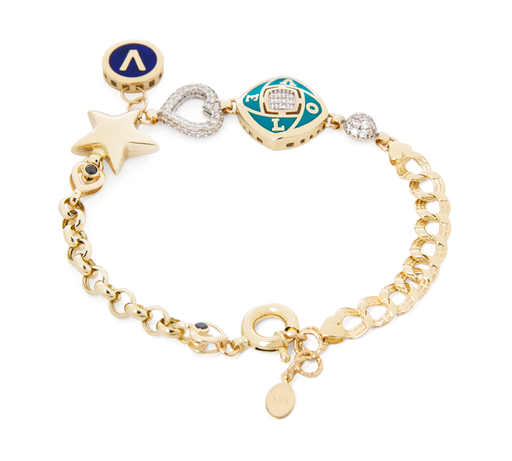 GoldLate-14k-Yellow-Gold-5-mm-Double-Style-Curb-Chain-Bracelet-11-gr - 3