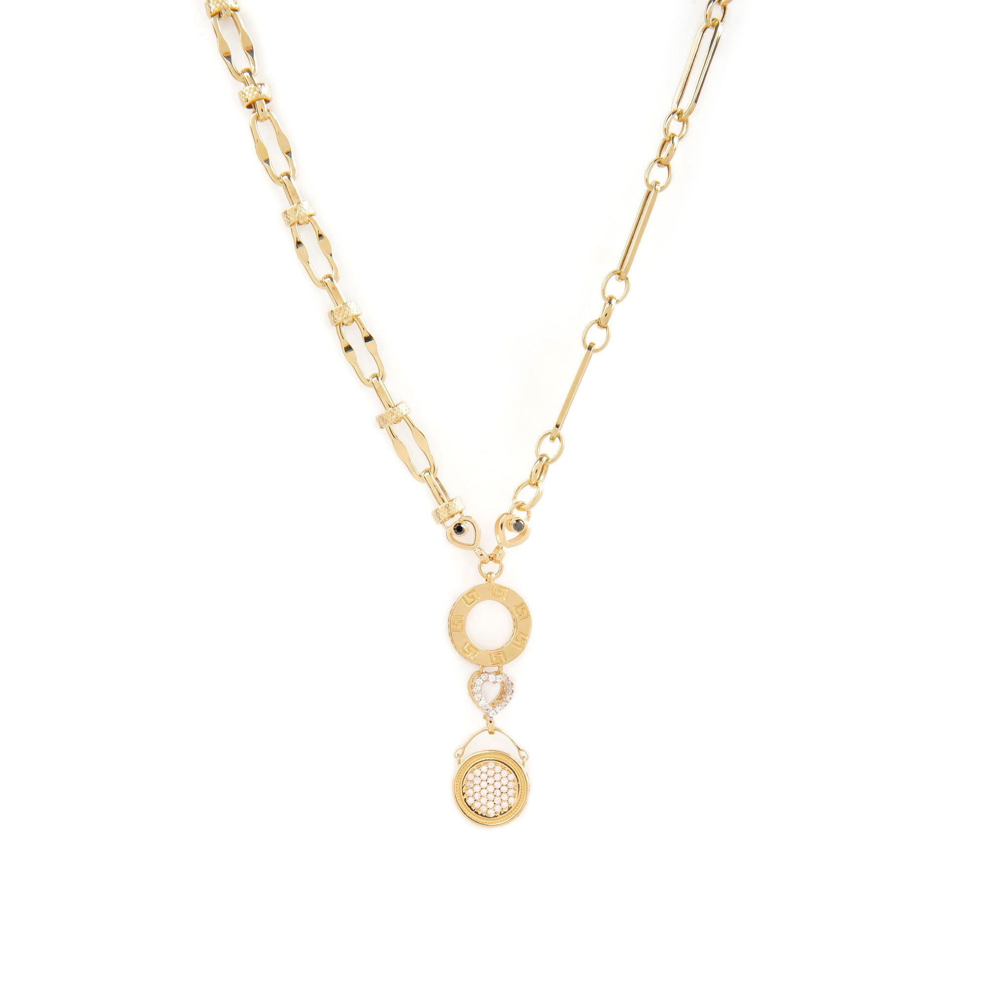 GoldLate 14k Yellow Gold 6 mm Cable Chain Circle Shape Necklace 14 gr - 1