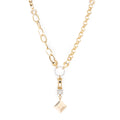 GoldLate 14k Yellow Gold 8 mm Cable Chain Circle Shape Necklace 16 gr - 1