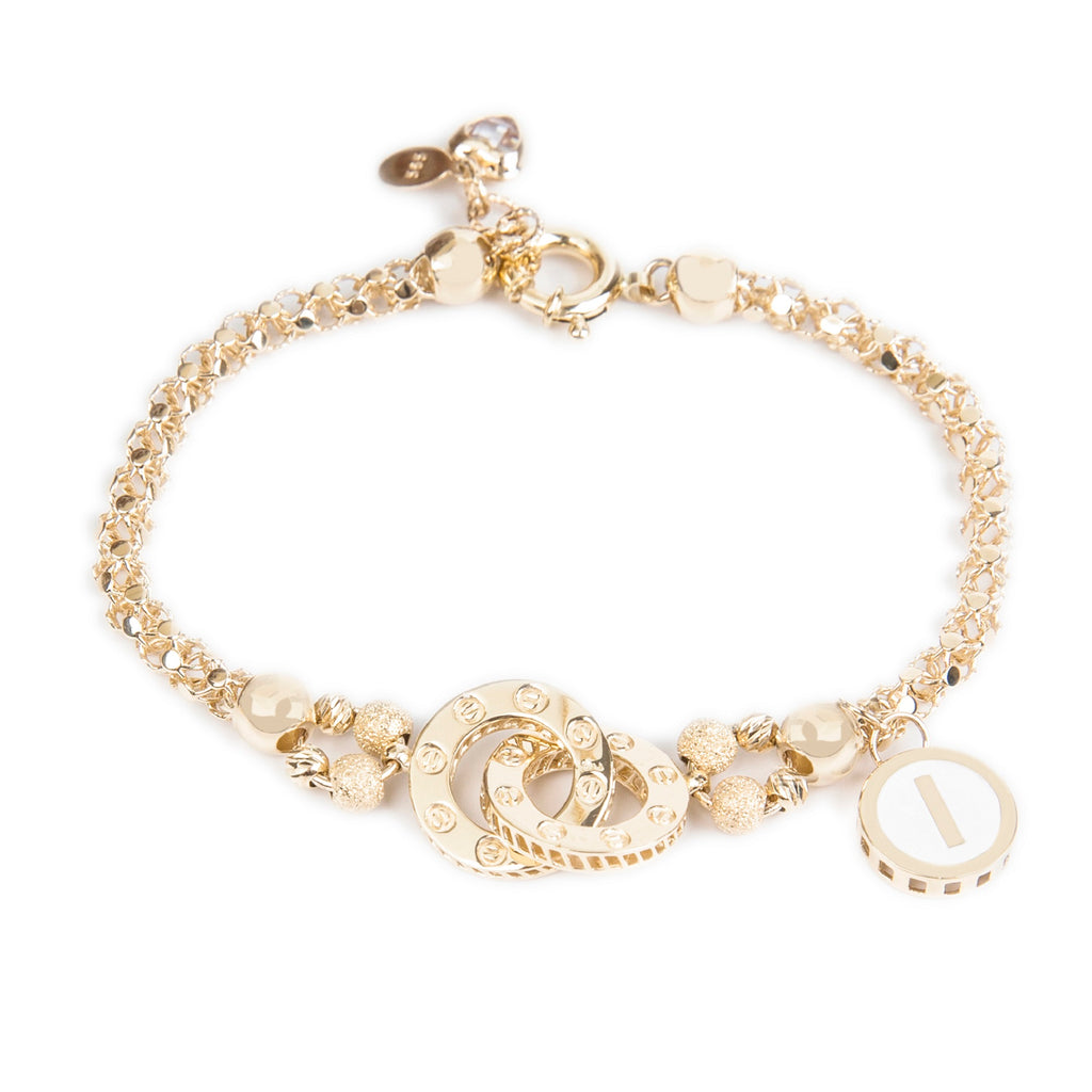 Dandelion Yellow Gold Customizable Bracelet
