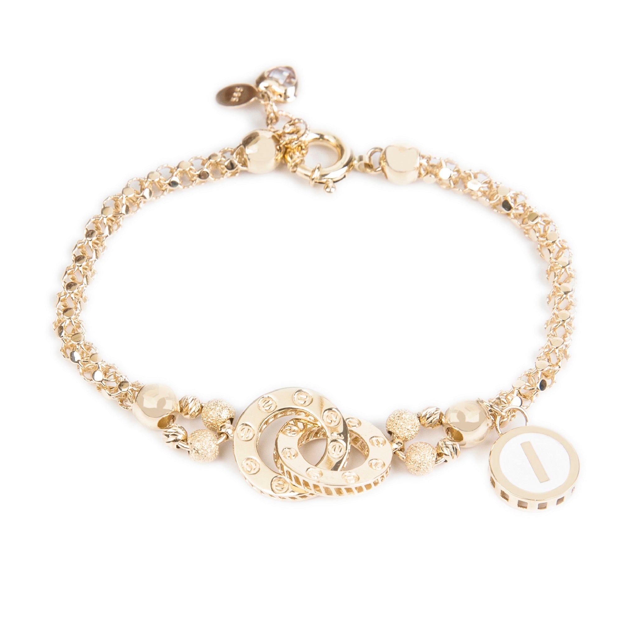 Dandelion Yellow Gold Customizable Bracelet