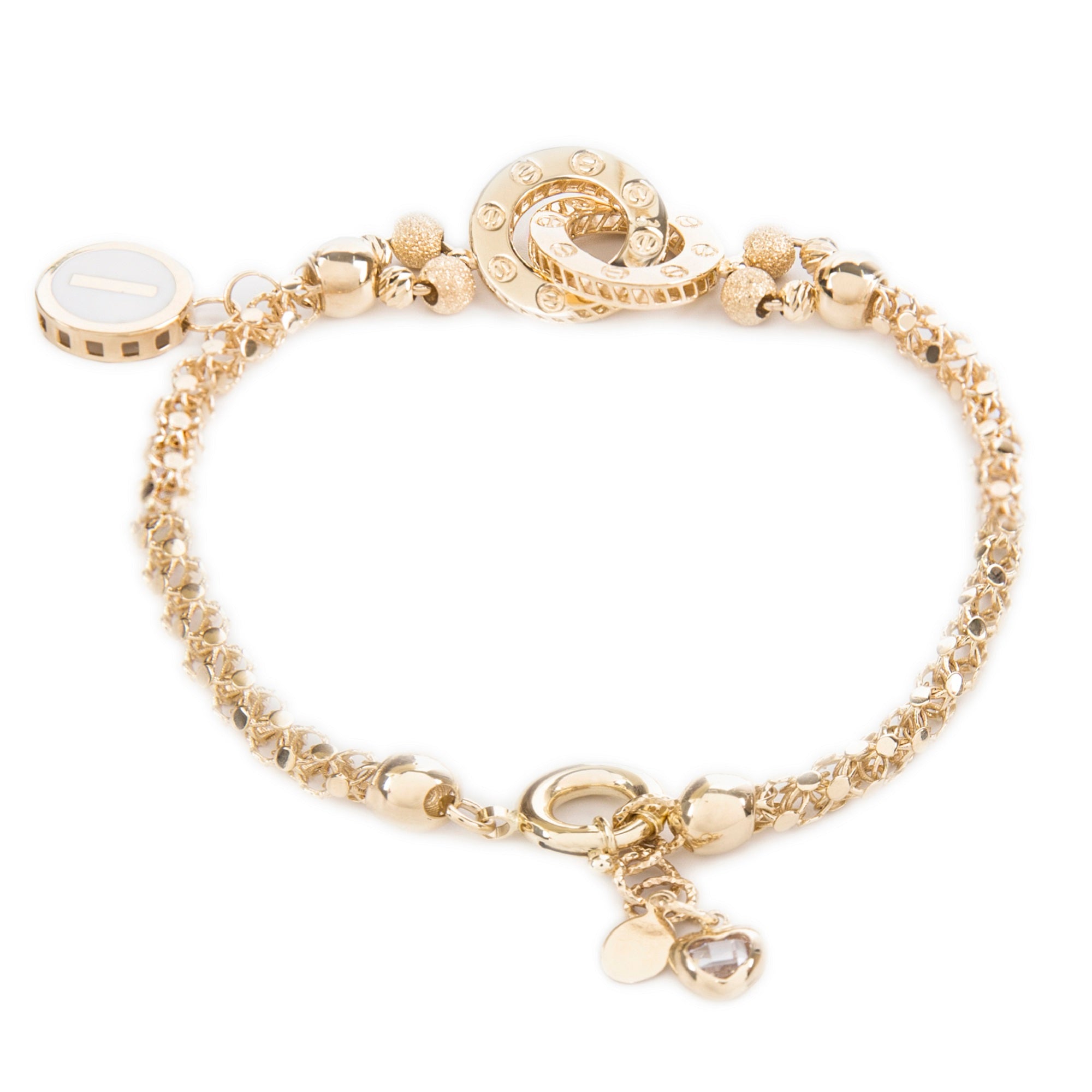 Dandelion Yellow Gold Customizable Bracelet