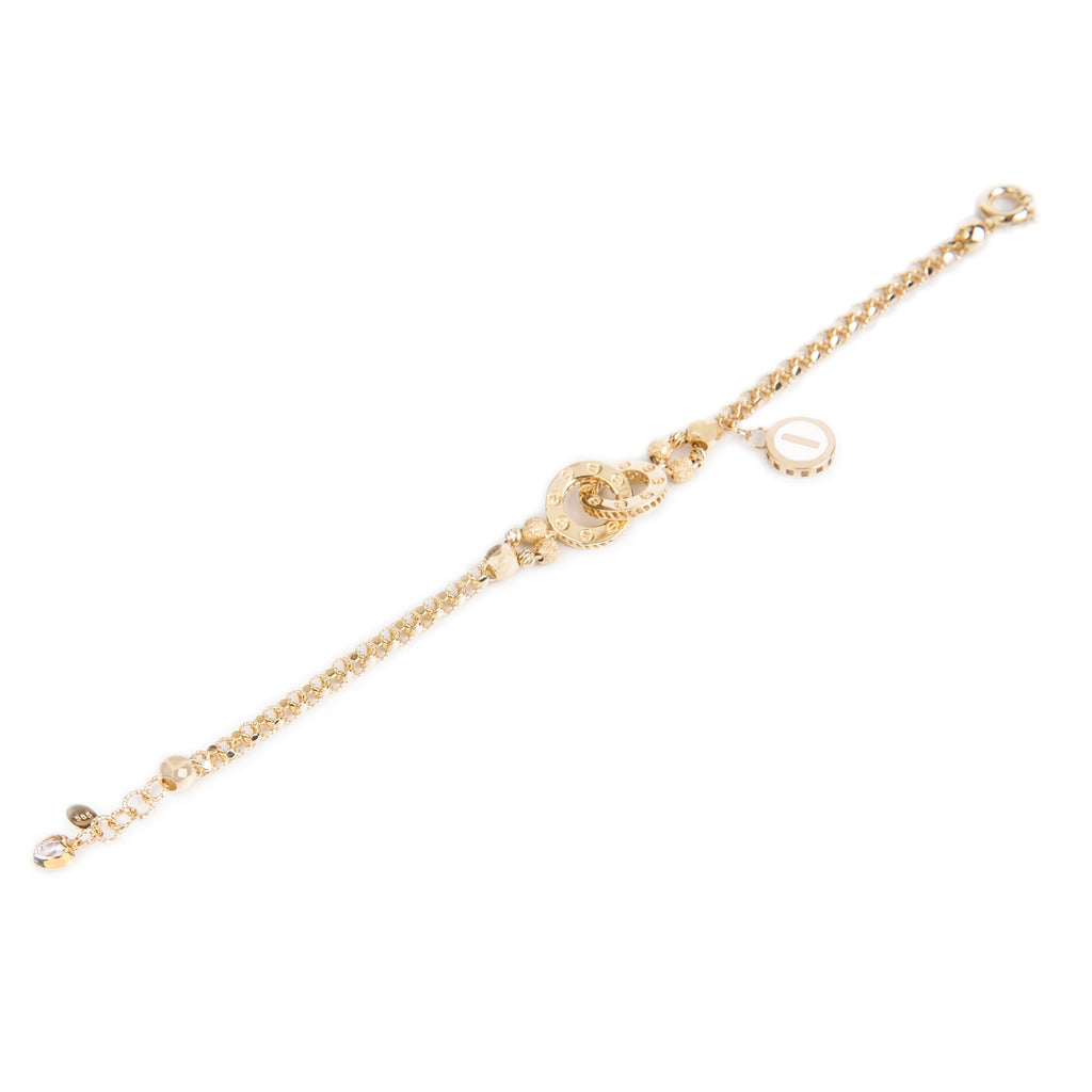 Dandelion Yellow Gold Customizable Bracelet